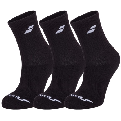 Babolat Sports Socks Crew Classic Black Children - 3 Pairs